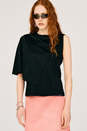 Asymmetrical Cape T-Shirt