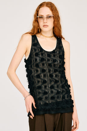 Flower Mesh Layer Tank - 26SUMMER 2nd