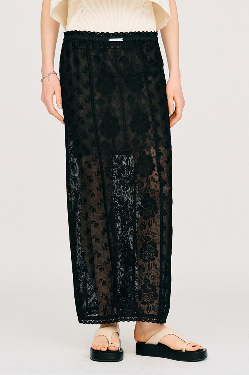 Cross Lace Maxi Skirt - PRE ORDER