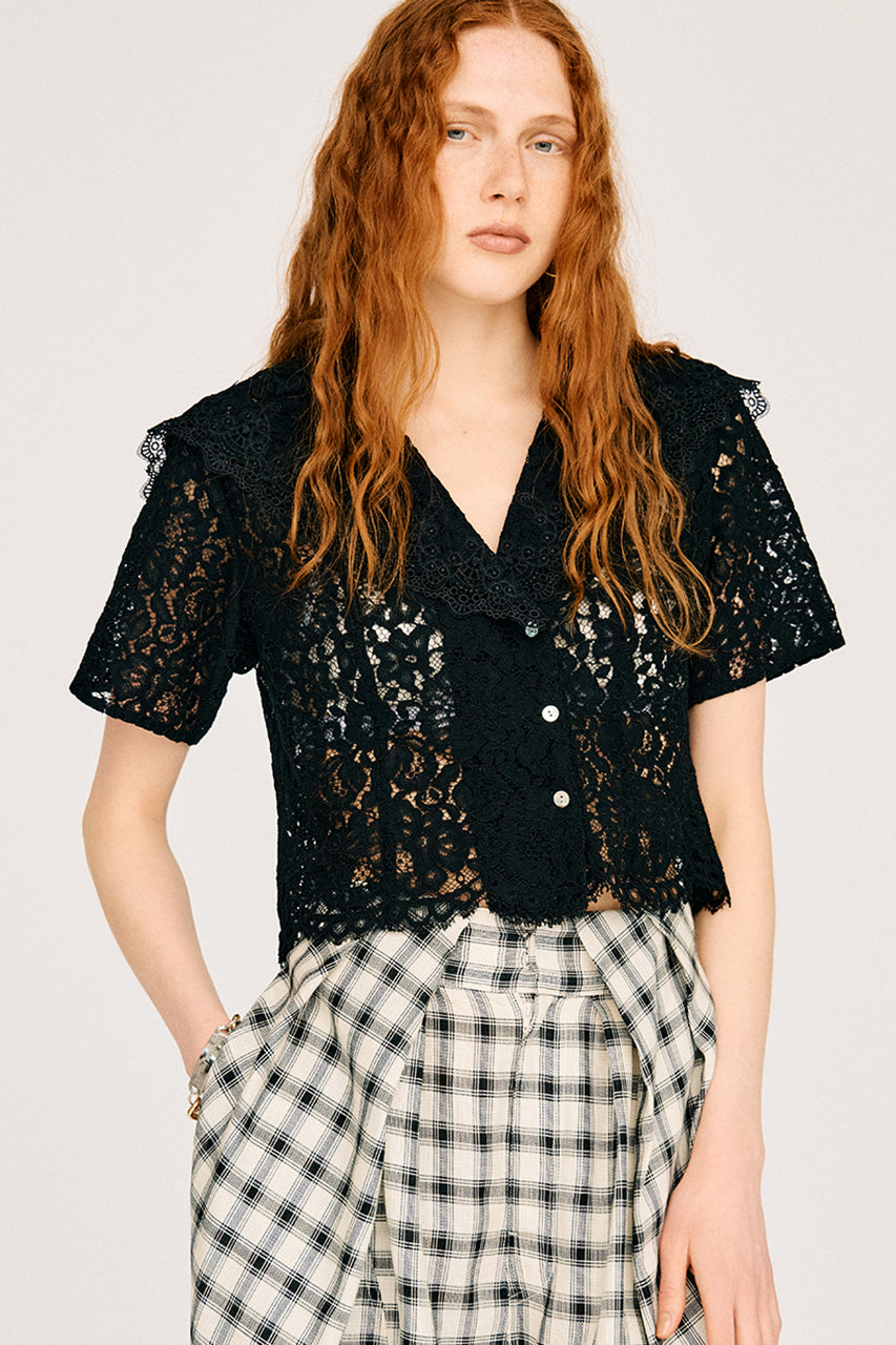 Scallop Lace Sailor Shirt - 26SUMMER