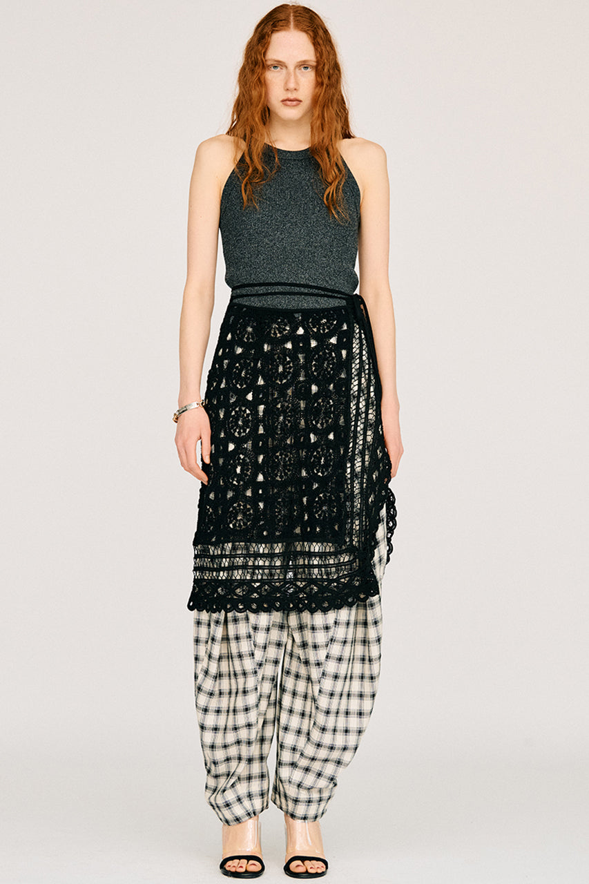 Tuck Form Volume Check Pants - 26SUMMER