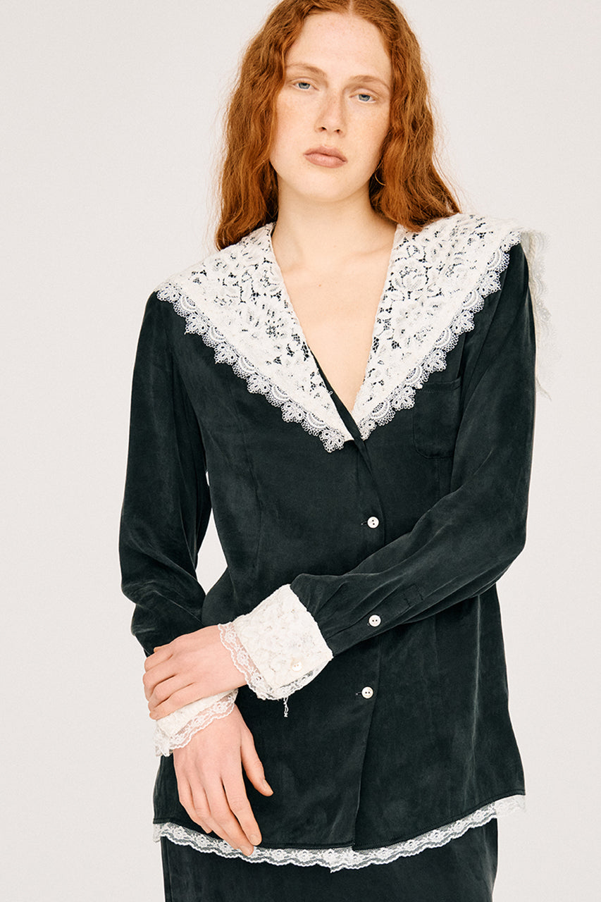 Lace Collar Shirt - PRE ORDER
