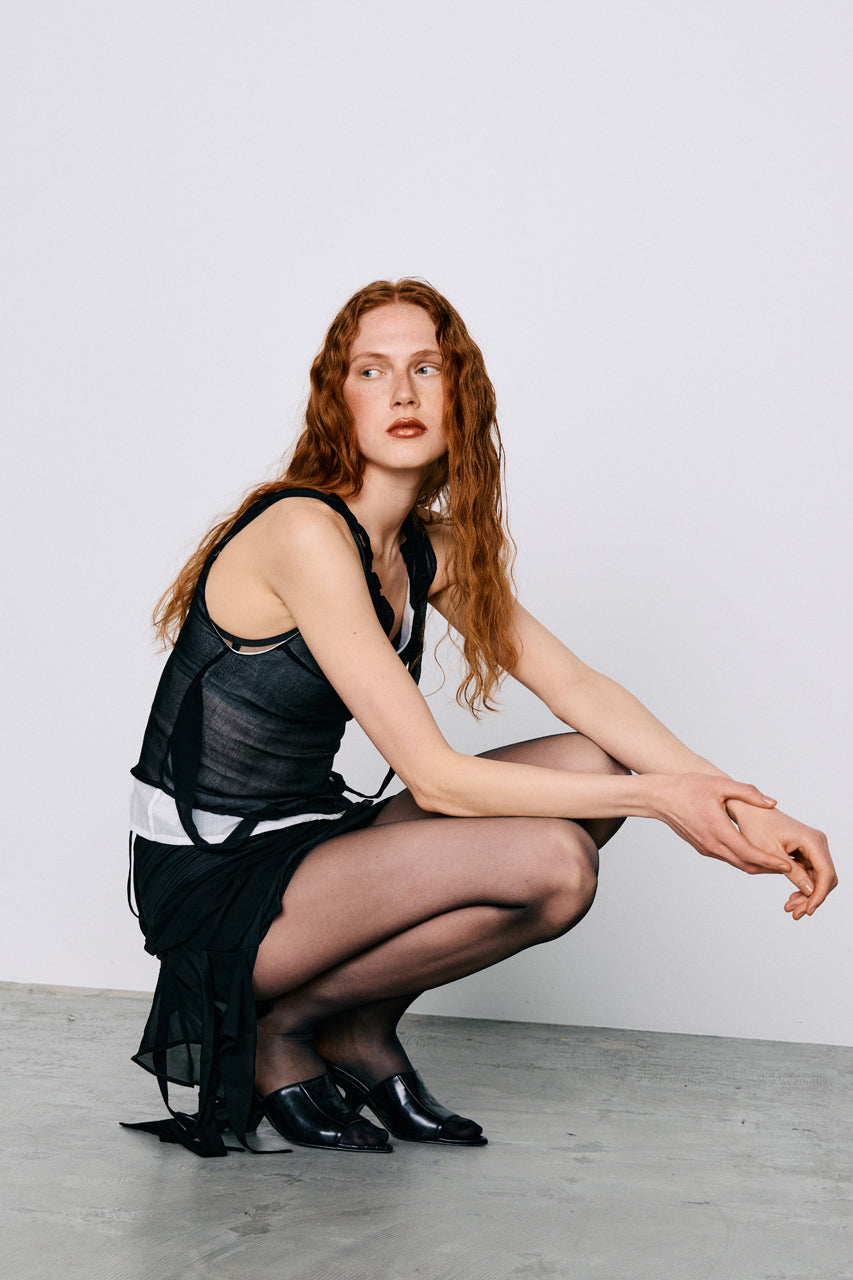 Lerra Black Short Skirt