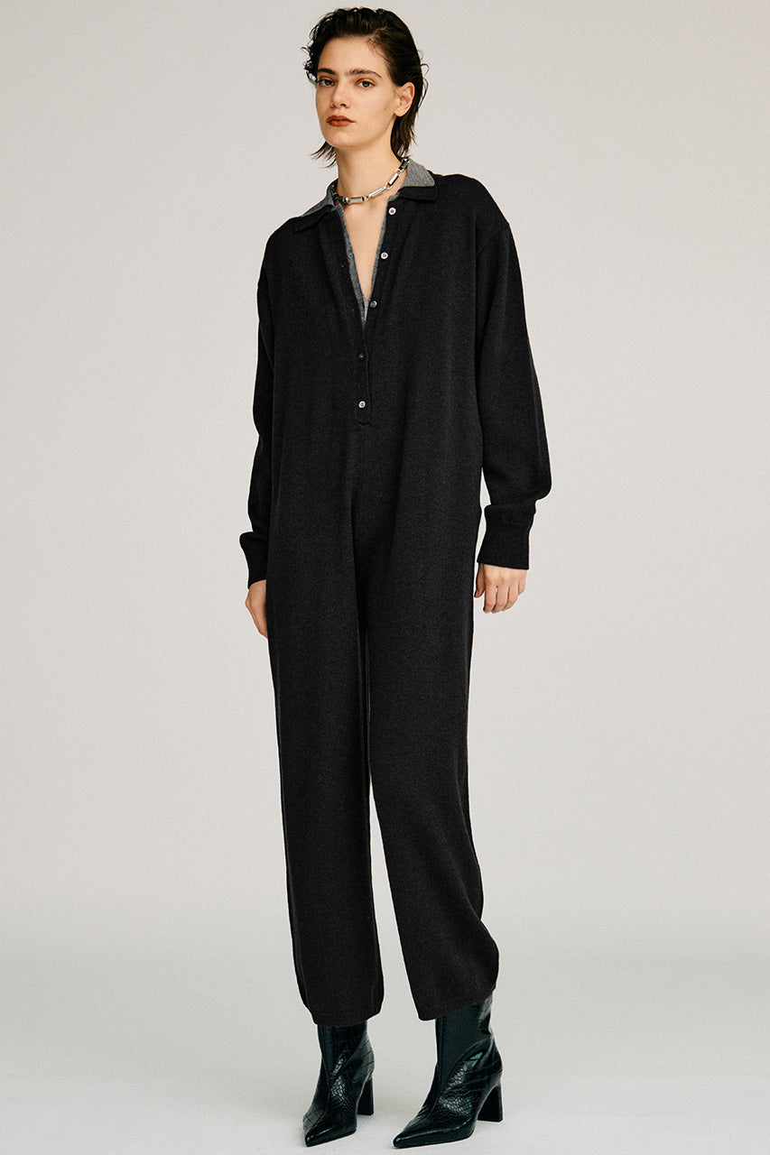 Knit Polo Jumpsuit - 2026AUTUMN