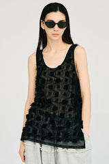 Flower Mesh Layer Tank - 26SUMMER 2nd