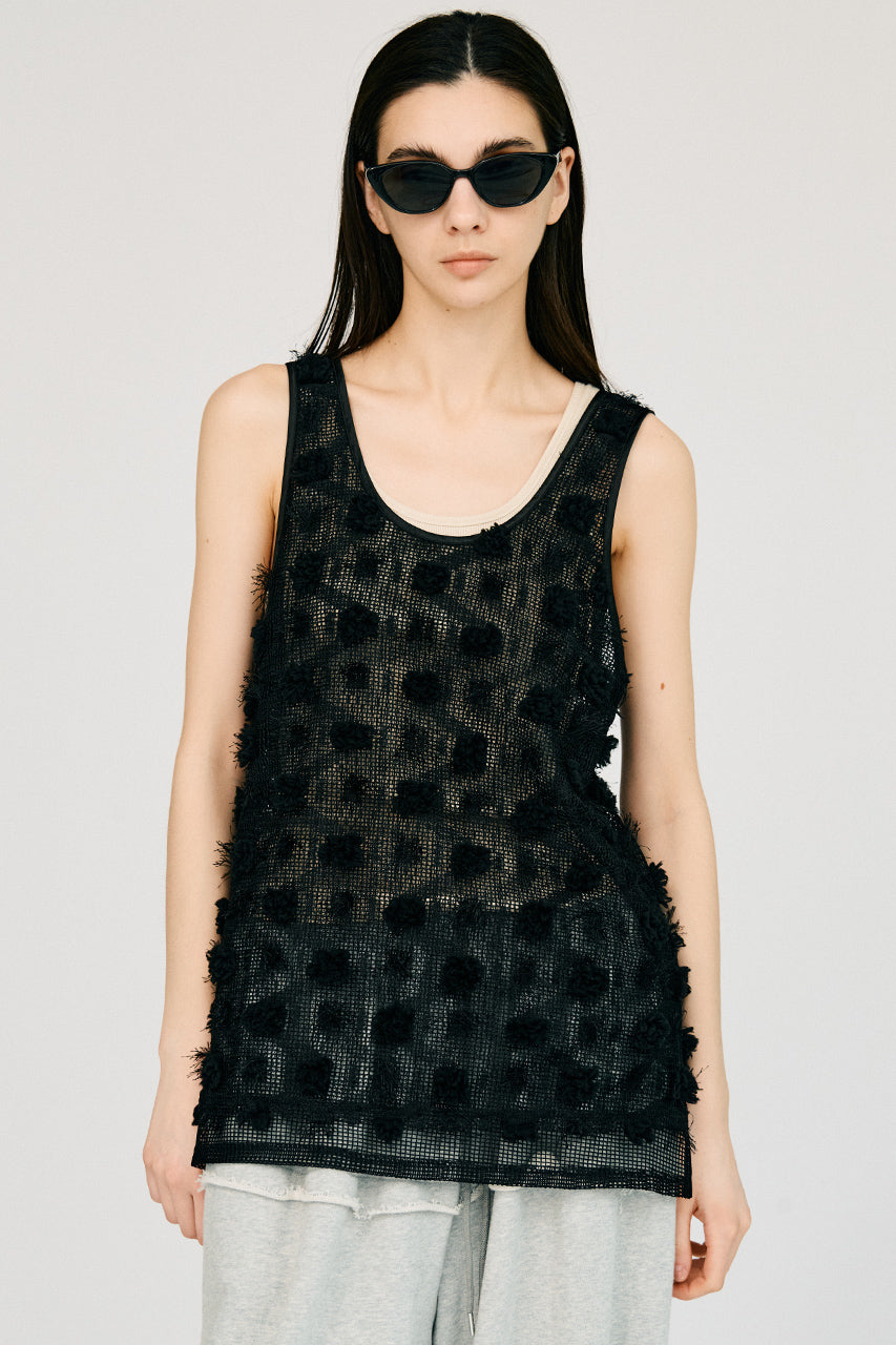 Flower Mesh Layer Tank - 26SUMMER 2nd