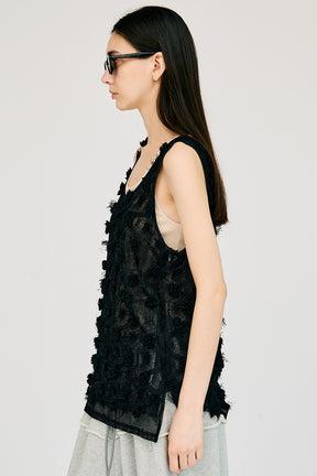 Flower Mesh Layer Tank - 26SUMMER 2nd