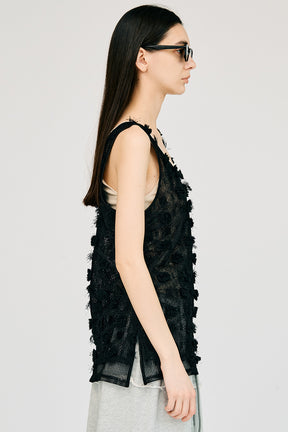 Flower Mesh Layer Tank - 26SUMMER 2nd