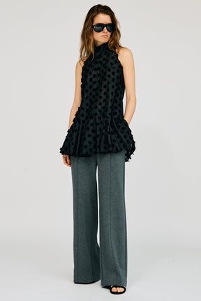 Dot Jacquard High-Neck Tunic - 26SUMMER 2nd