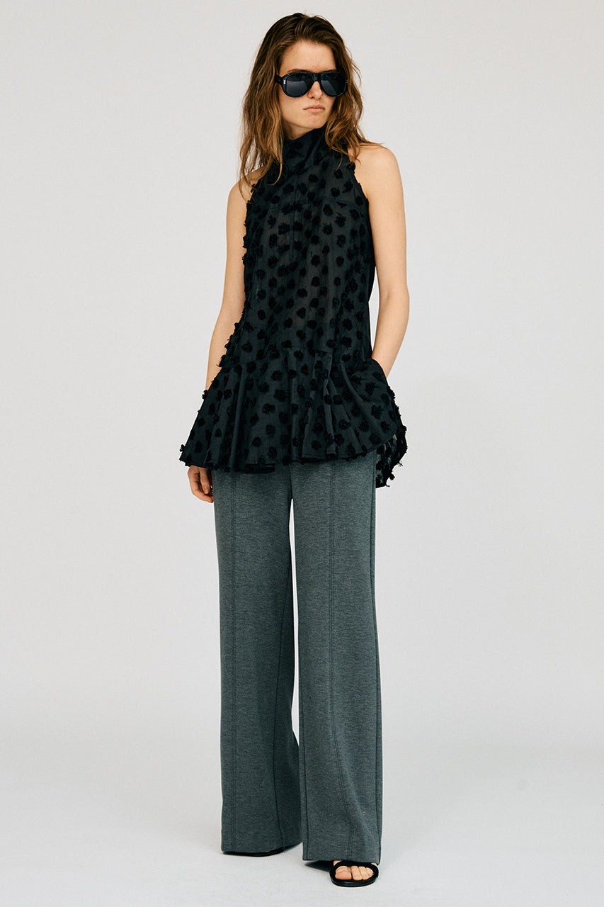 Dot Jacquard High-Neck Tunic - 26SUMMER 2nd