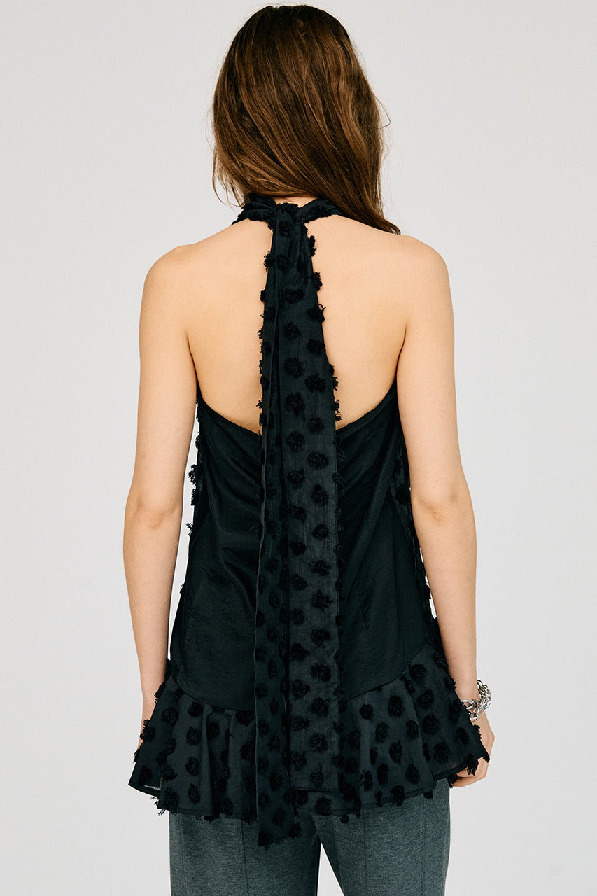 Dot Jacquard High-Neck Tunic - 26SUMMER 2nd