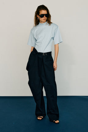 Asymmetrical Drape Pants - PRE ORDER