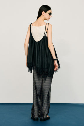 Lace Hem Volume Tunic