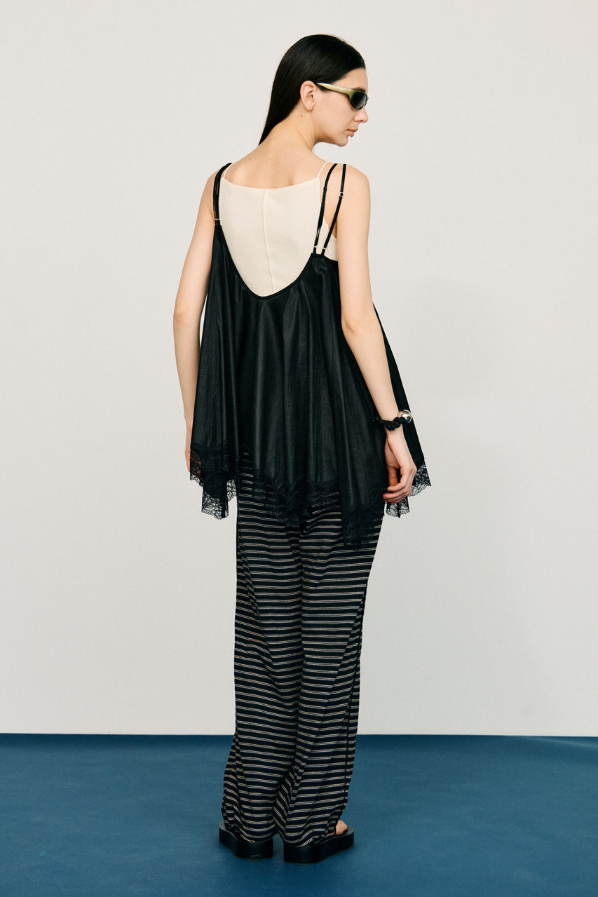 Lace Hem Volume Tunic