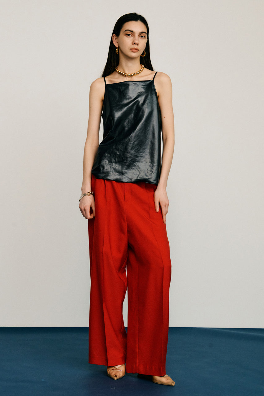 Leather Satin Camisole