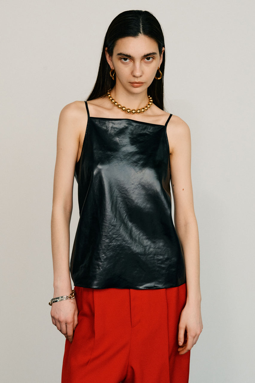 Leather Satin Camisole