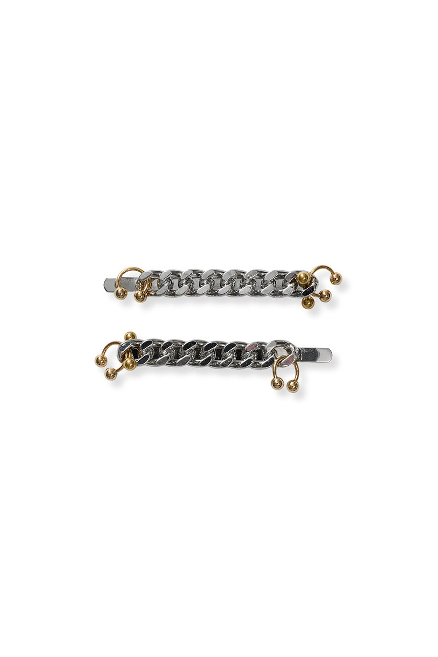 Chain Motif Pierced Hair Pins