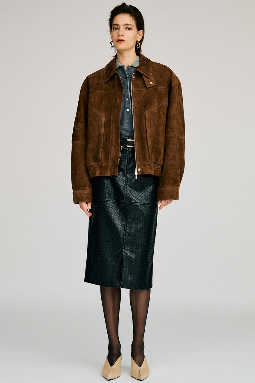 Belt Combination Faux Leather Skirt - 2026AUTUMN