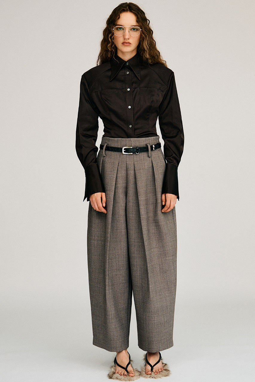 Silk Nep Cocoon Pants - 2026AUTUMN