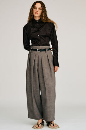 Silk Nep Cocoon Pants - 2026AUTUMN