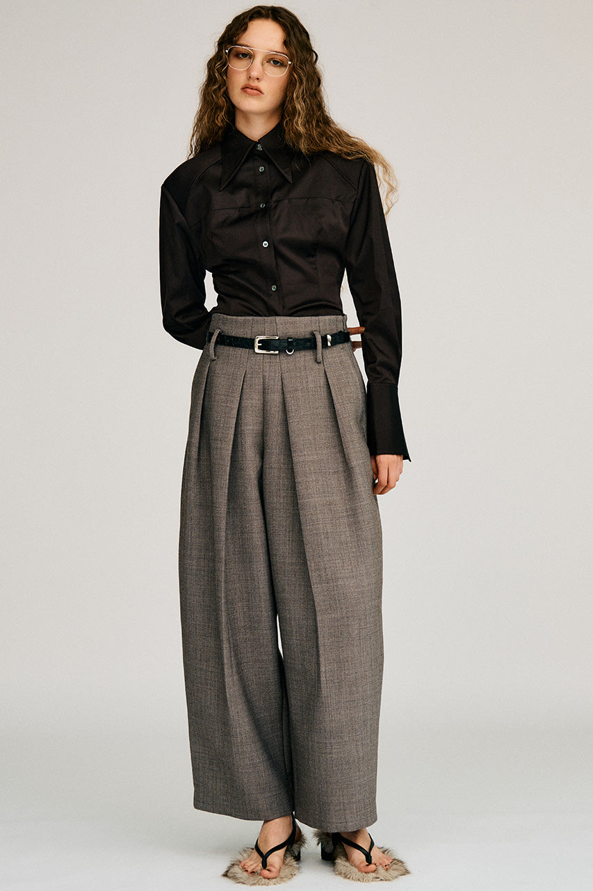 Silk Nep Cocoon Pants - 2026AUTUMN
