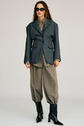 Silk Nep Cocoon Pants - 2026AUTUMN