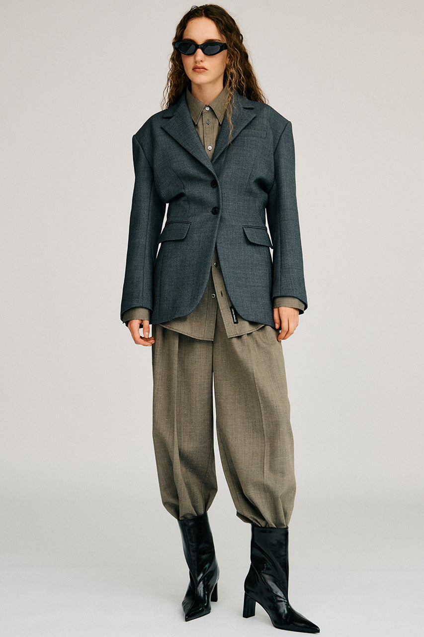 Silk Nep Cocoon Pants - 2026AUTUMN