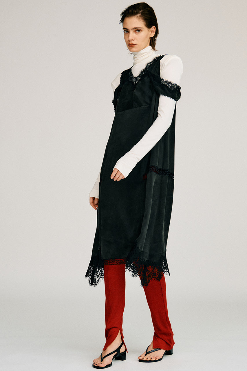 Drop Hem Lingerie Dress - 2026AUTUMN