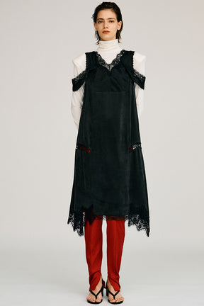 Drop Hem Lingerie Dress - 2026AUTUMN