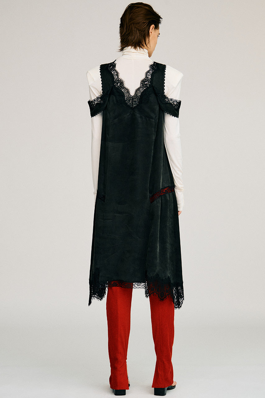 Drop Hem Lingerie Dress - 2026AUTUMN