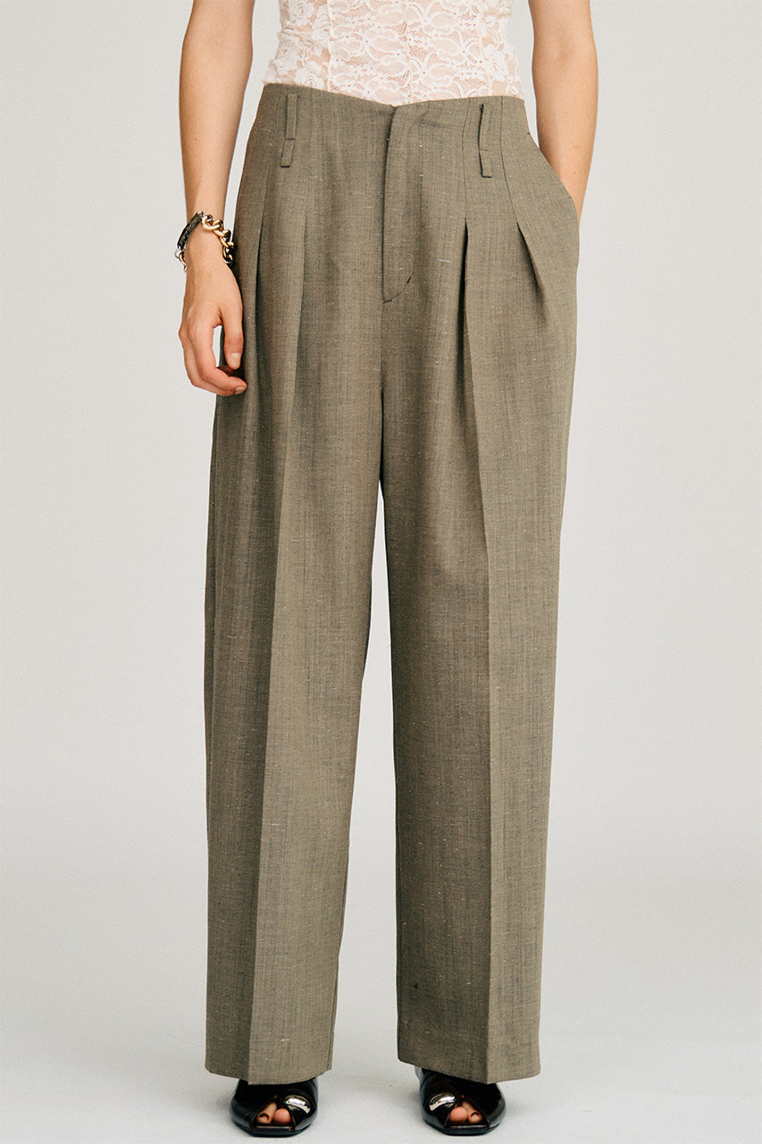 Silk Nep Cocoon Pants - 2026AUTUMN