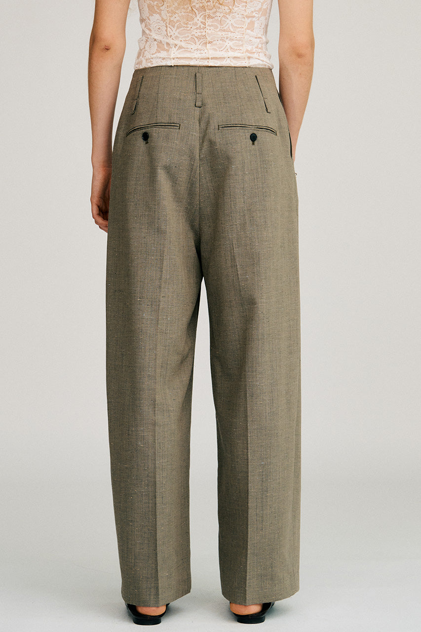 Silk Nep Cocoon Pants - 2026AUTUMN