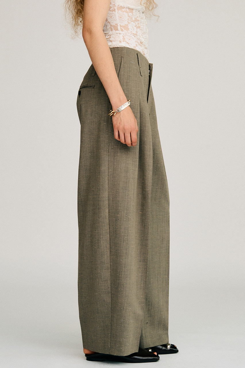 Silk Nep Cocoon Pants - 2026AUTUMN