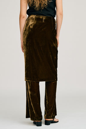 Layered Velour Pants - 2026AUTUMN