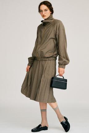 Double-Waist Pleated Skirt - 2026AUTUMN