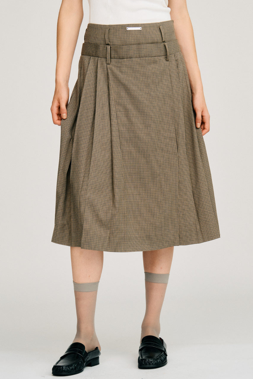 Double-Waist Pleated Skirt - 2026AUTUMN
