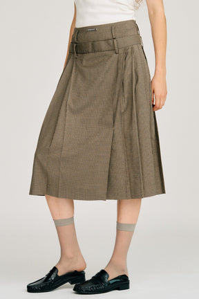 Double-Waist Pleated Skirt - 2026AUTUMN