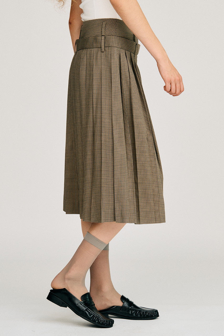 Double-Waist Pleated Skirt - 2026AUTUMN