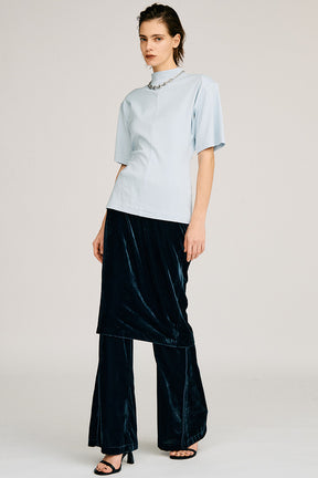 Layered Velour Pants - 2026AUTUMN