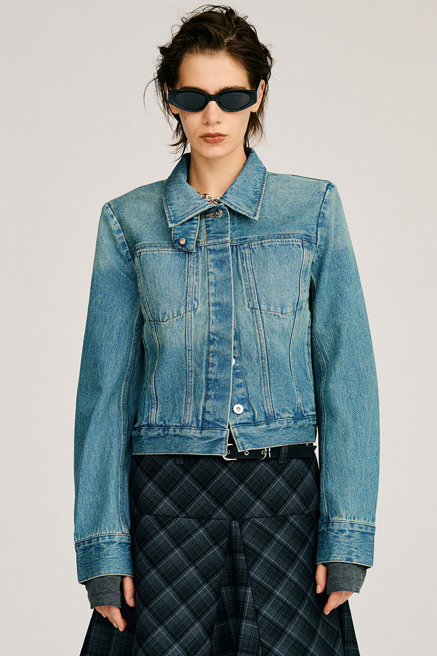 Structured Denim Jacket - 2026AUTUMN