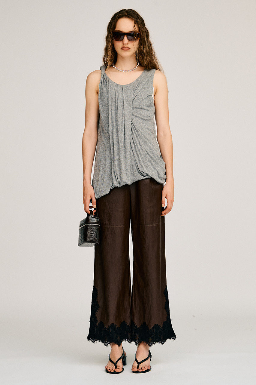 Twist Shoulder Drape Top