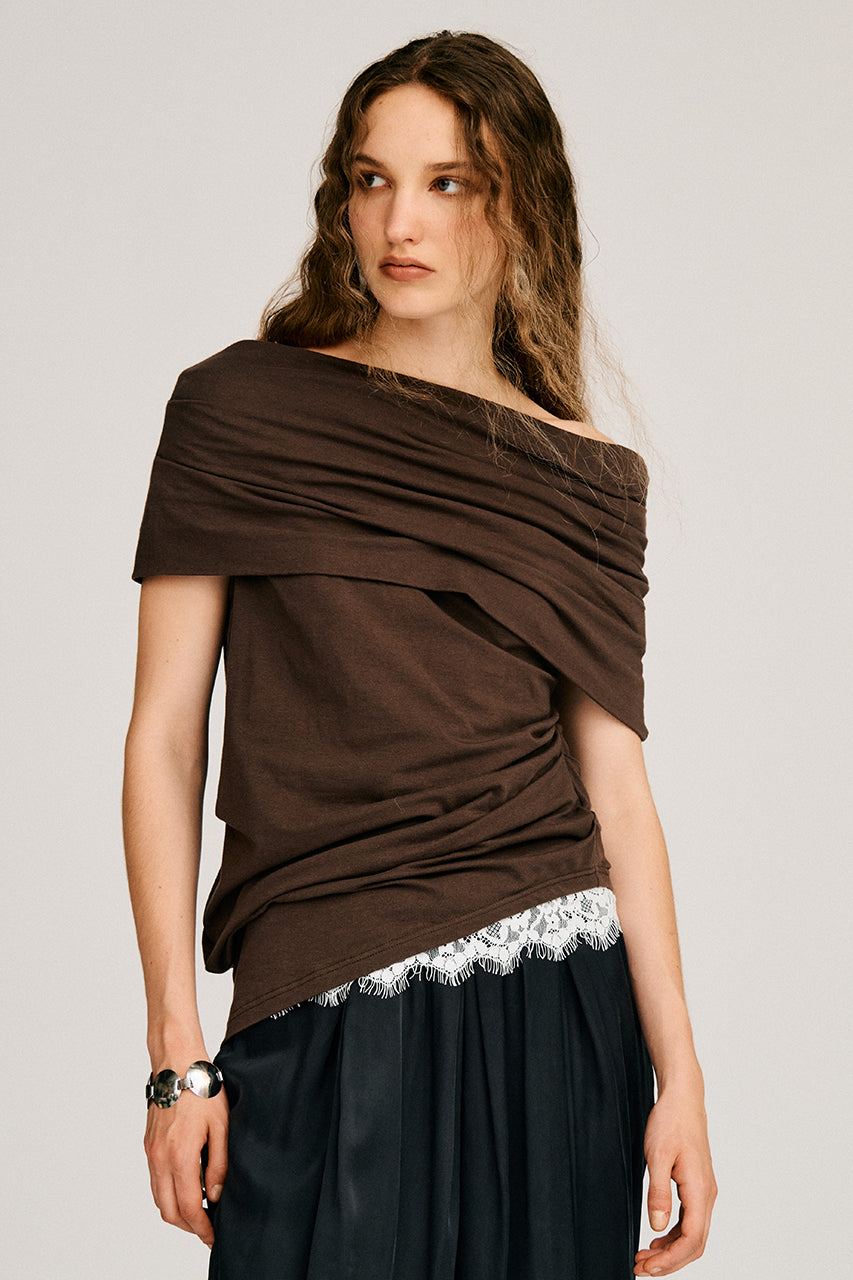 Asymmetrical Drape Top