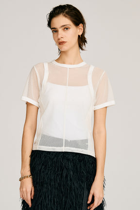 Mesh Ringer Tee - 26SUMMER 2nd