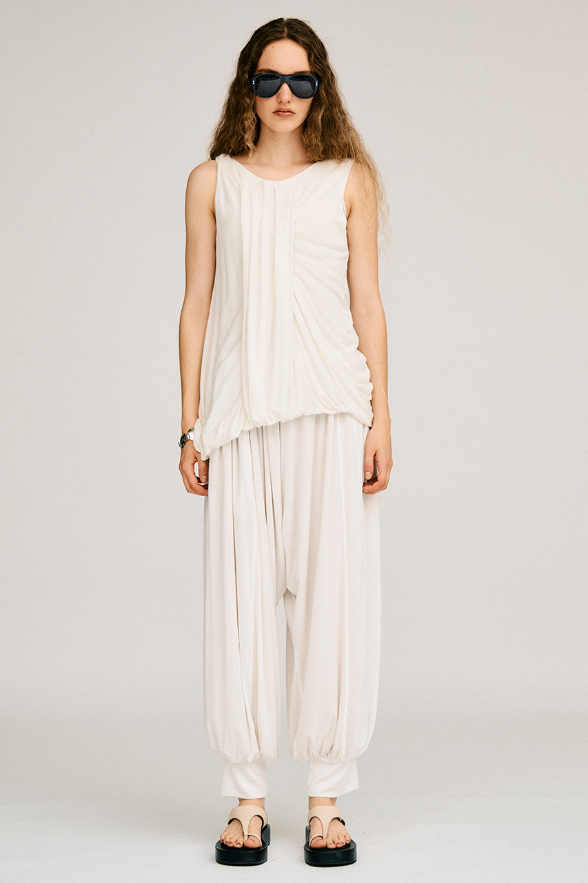 Twist Shoulder Drape Top
