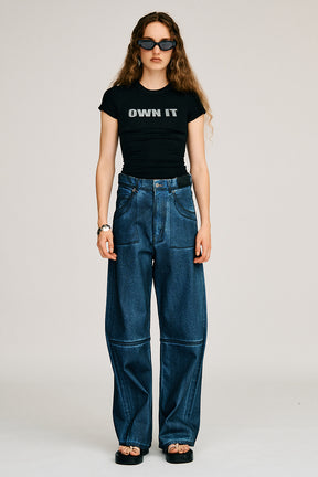 Spray Straight Denim Pants