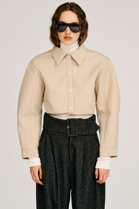 Detachable No-Collar Bonding Blouson - 2026AUTUMN