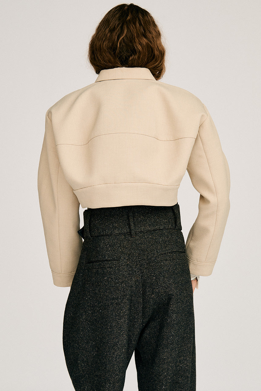 Detachable No-Collar Bonding Blouson - 2026AUTUMN
