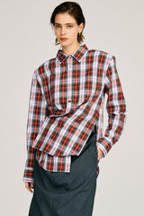 Check Shoulder Padded Shirt