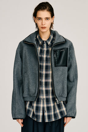 Cropped Fleece Jacket - 2026AUTUMN