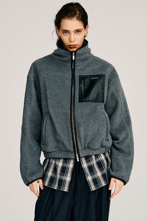 Cropped Fleece Jacket - 2026AUTUMN